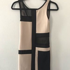 A’gaci Body-com Black Tan Block Dress